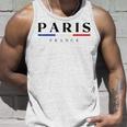 Paris With France Flag Novelty Graphic & Cool s タンクトップ 彼への贈り物