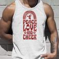 Peace Love And Cheer ボヘミアンレインボーチアリーダー タンクトップ 彼への贈り物
