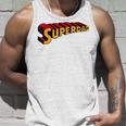 Super Daduperdad uperhero Dad タンクトップ 彼への贈り物