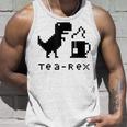 Tea Rex Pixel 8ビットゲーム恐竜 タンクトップ 彼への贈り物