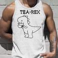 Tea-Rex おもしろドリンクグラフィック タンクトップ 彼への贈り物