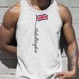 Uk United Kingdomignature ユニオンジャックフラッグポール背面に タンクトップ 彼への贈り物