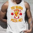 You Wanna Pizza Me 面白い ファイター ピザ愛好家 ファーストフード しゃれ 長袖tシャツ タンクトップ 彼への贈り物