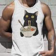 おもしろ猫 食べる 麺 ラーメン 日本猫 食べる 麺 タンクトップ 彼への贈り物