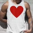 かわいい赤ミニマリスト ハート タンクトップ 彼への贈り物