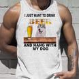 ただビール飲みたい&吊るしw おれのシベリアンハスキー タンクトップ 彼への贈り物