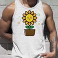 ひまわり 花 ポット シンプル クリップアート タンクトップ 彼への贈り物