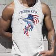 アメリカ国旗 愛国的 カジキ マーリン フロリダの鍵 タンクトップ 彼への贈り物
