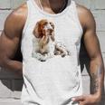 イングリッシュセッター 犬 モチーフ ペット アートワーク イングリッシュセッター タンクトップ 彼への贈り物