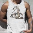 エジプト スフィンクス 神秘 ラムセス バックプリント タンクトップ 彼への贈り物