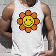 オレンジ イエロー ハッピー スマイル スマイル フェイス デイジー フラワーガール タンクトップ 彼への贈り物