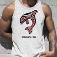 オークリー、カリフォルニア オルカキラー クジラ ネイティブアメリカン ギフト タンクトップ 彼への贈り物