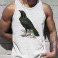 カラス ビンテージ イラスト カラス タンクトップ 彼への贈り物