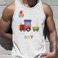 キッズ かっこいいチュー 3歳バースデーボーイ可愛い電車好き タンクトップ 彼への贈り物