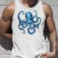 クール ブルー タコ 海 海 好き 触手 タコ好き タンクトップ 彼への贈り物