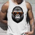 サングラスをかけたクールなゴリラグラフィックアート 長袖tシャツ タンクトップ 彼への贈り物