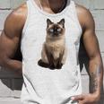 シャム猫 美人 雄大なシャム猫 ラブリーシャム猫 タンクトップ 彼への贈り物