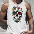 スカルフラワー チューリップ シュガースカルツリー フローラル スカルローズ タンクトップ 彼への贈り物
