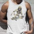 スケートボード スケルトン スケーター スケートボーダー スケートボード タンクトップ 彼への贈り物