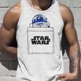 スターウォーズ R2-D2 ロゴポケット タンクトップ 彼への贈り物