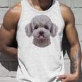ホワイト トイプードル 犬 いぬ 顔 タンクトップ 彼への贈り物