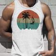 トロピカル ビーチ ヤシの木 ヴィンテージ レトロ 70年代 80年代 航海 タンクトップ 彼への贈り物
