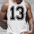 ナンバー13 カレッジスポーツチーム 黒文字 タンクトップ 彼への贈り物