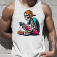 ハロウィン スケルトン ゲーマー おもしろい スケルトン コスチューム ビデオゲーム タンクトップ 彼への贈り物