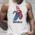 バナナ アメリカ国旗 パトリオット アメリカ パーティー ファニー フルーツ リパブリック タンクトップ 彼への贈り物