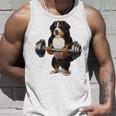 バーニーズマウンテンドッグ ウェイトリフティング フィットネスジム タンクトップ 彼への贈り物