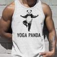 パンダ ヨガポーズ 水墨画 おもしろ 運動 和風 動物 タンクトップ 彼への贈り物