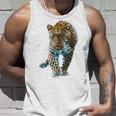 ヒョウ アニマルプリント モチーフ 描画 ポートレート ヒョウ タンクトップ 彼への贈り物
