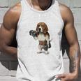 ビーグル 犬 ダンベル 筋トレ 筋肉 ワークアウト ジム タンクトップ 彼への贈り物