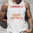 バックプリント ピザも私のことを考えているのかな タンクトップ 彼への贈り物