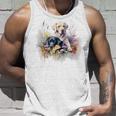 フローラルワイルドフラワー 犬 ラブラドールレトリバー タンクトップ 彼への贈り物