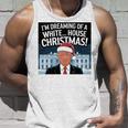 ホワイトハウスのクリスマス・トランプ・ファニー・ホリデーを夢見ている 長袖tシャツ タンクトップ 彼への贈り物