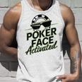 ポーカーフェイス活性化テキサスホールデムポーカーカード愛好家。 タンクトップ 彼への贈り物