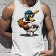マガモのアヒル 野球愛好家 アヒル 野球 タンクトップ 彼への贈り物