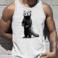 ミニマリストデザインのレッサーパンダ タンクトップ 彼への贈り物