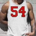 ラッキーナンバー54 クラシックカレッジアメリカン代表チームのファンプレイヤー タンクトップ 彼への贈り物