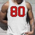 ラッキーナンバー80 クラシックカレッジアメリカン代表チームのファンプレイヤー タンクトップ 彼への贈り物