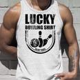 ラッキーボウリングシャツはボウラーのための面白い引用を洗わないでください タンクトップ 彼への贈り物