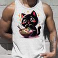 ラーメン猫かわいいアニメ猫ラーメン愛好家甘い タンクトップ 彼への贈り物