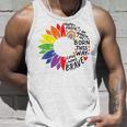 レインボー ヒマワリ ハッピー プライド タンクトップ 彼への贈り物