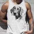 ワイマラナー 犬 グラフィック ペット アート ワイマラナー タンクトップ 彼への贈り物