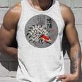 九尾の狐 安倍晴明 陰陽師 陰陽 太極図 漢詩 キツネ Back Print タンクトップ 彼への贈り物
