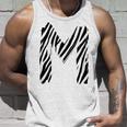 太字 クリエイティブ ゼブラマーカー 文字 M デザイン アニマルシリーズ タンクトップ 彼への贈り物