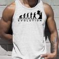 山愛好家 山登り好きにお勧めの面白い進化論 登山家のオシャレなイラスト タンクトップ 彼への贈り物