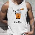 朝食タバコとウイスキー、面白いtシャツギフト。 タンクトップ 彼への贈り物