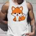 森のかわいい面白いキツネの子動物は小さなキツネが大好きです タンクトップ 彼への贈り物